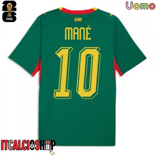Senegal Sadio Mane #10 Seconda Maglia Mondiali 2026 Manica Corta